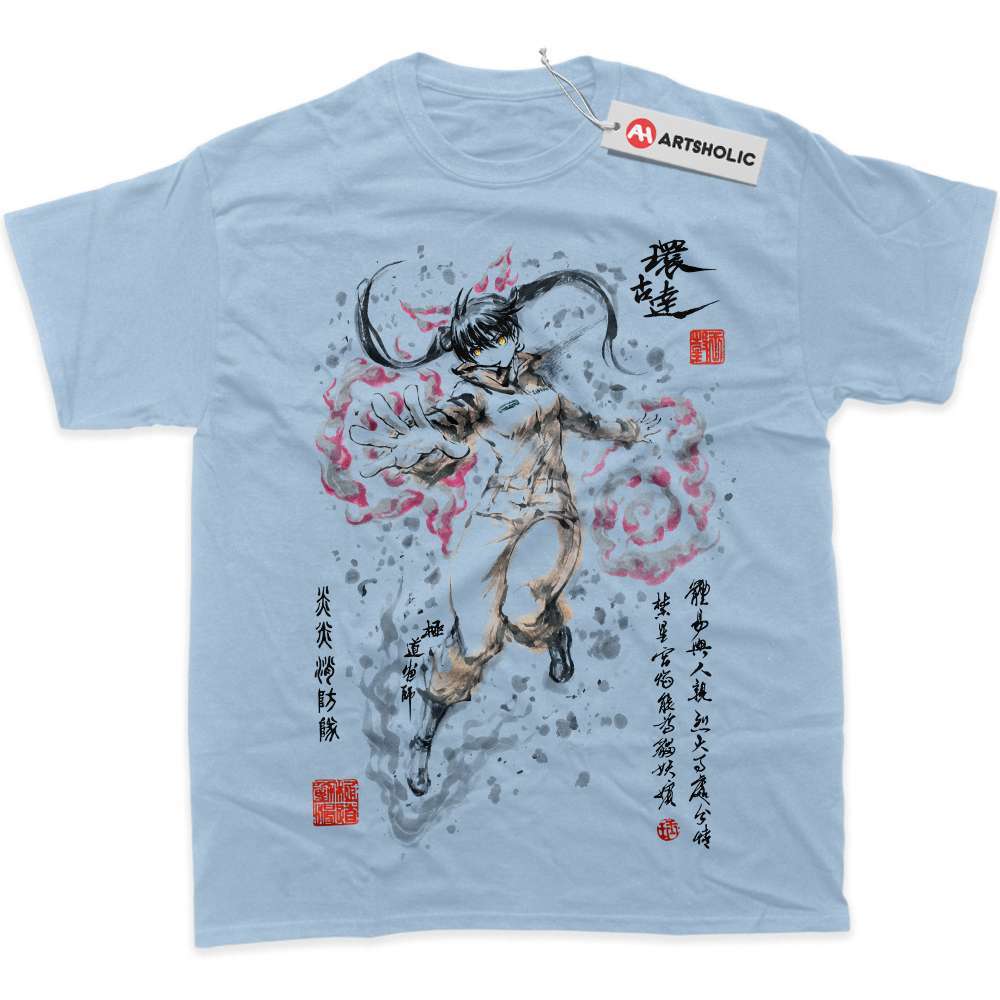 Alternative view of Tamaki Kotatsu Shirt, Fire Force Shirt, Anime Shirt, Graphic Tee
