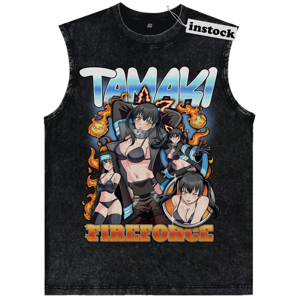 Tamaki Kotatsu Tank Top, Fire Force Tank Top, Anime Tank Top, Vintage Tank Top