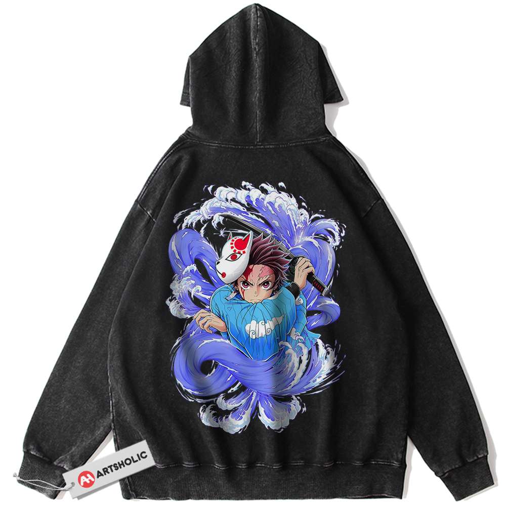 Tanjiro Kamado Hoodie, Demon Slayer Hoodie, Anime Hoodie, Vintage Hoodie
