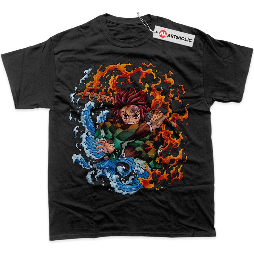 Alternative view of Tanjiro Kamado Shirt, Demon Slayer Shirt, Anime Shirt, Graphic T-Shirt