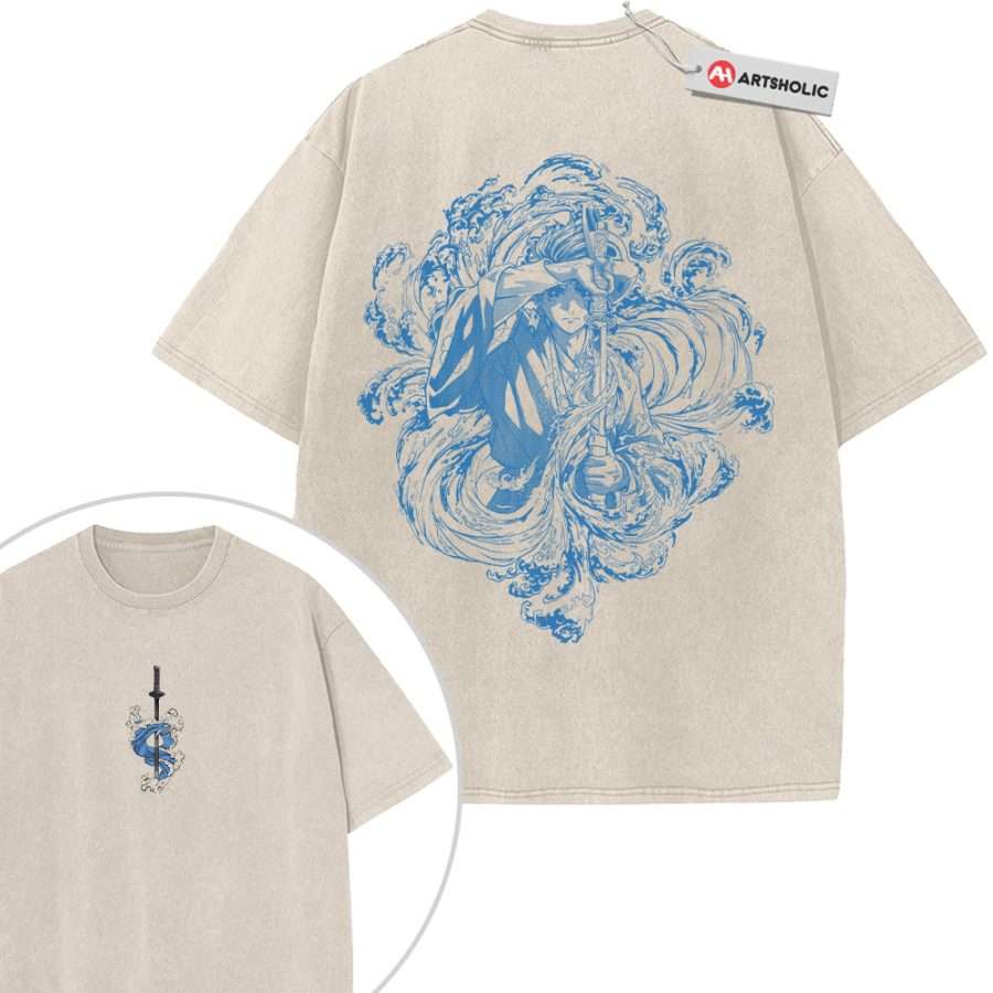 Alternative view of Tanjiro Kamado Shirt, Demon Slayer Shirt, Anime Shirt, Vintage T-Shirt 2-Sided