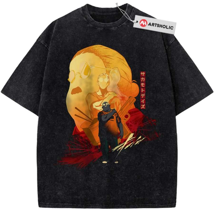 Alternative view of Taro Sakamoto Shirt, Sakamoto Days Shirt, Anime Shirt, Vintage T-Shirt