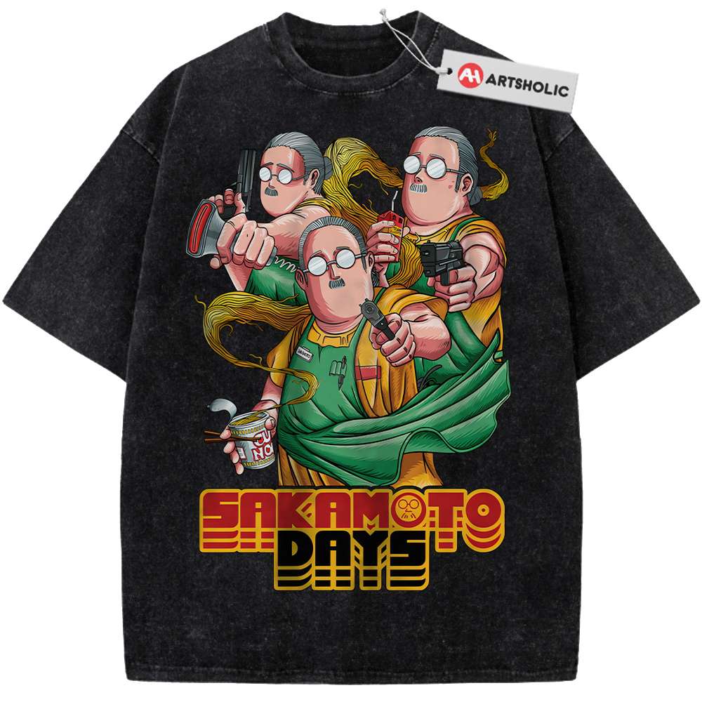 Alternative view of Taro Sakamoto Shirt, Sakamoto Days Shirt, Anime Shirt, Vintage T-Shirt