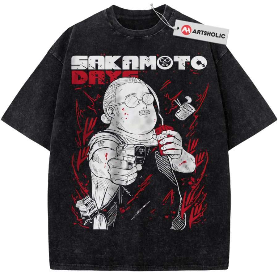 Alternative view of Taro Sakamoto Shirt, Sakamoto Days Shirt, Anime Shirt, Vintage Tee