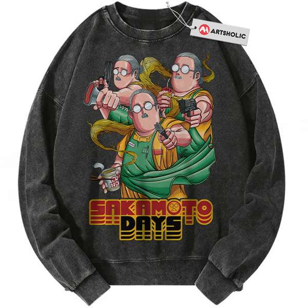 Taro Sakamoto Sweatshirt, Sakamoto Days Sweatshirt, Anime Sweatshirt, Vintage Sweatshirt
