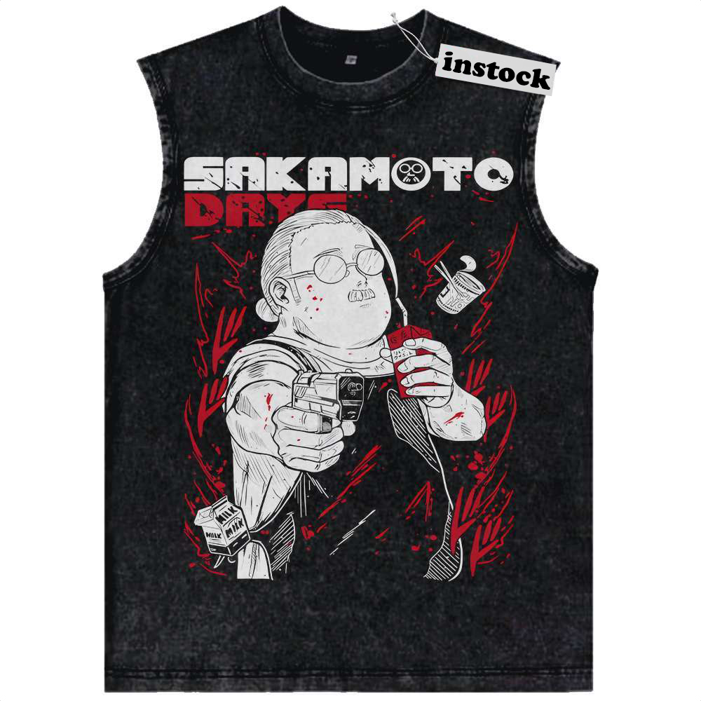 Taro Sakamoto Tank Top, Sakamoto Days Tank Top, Anime Tank Top, Vintage Tank Top