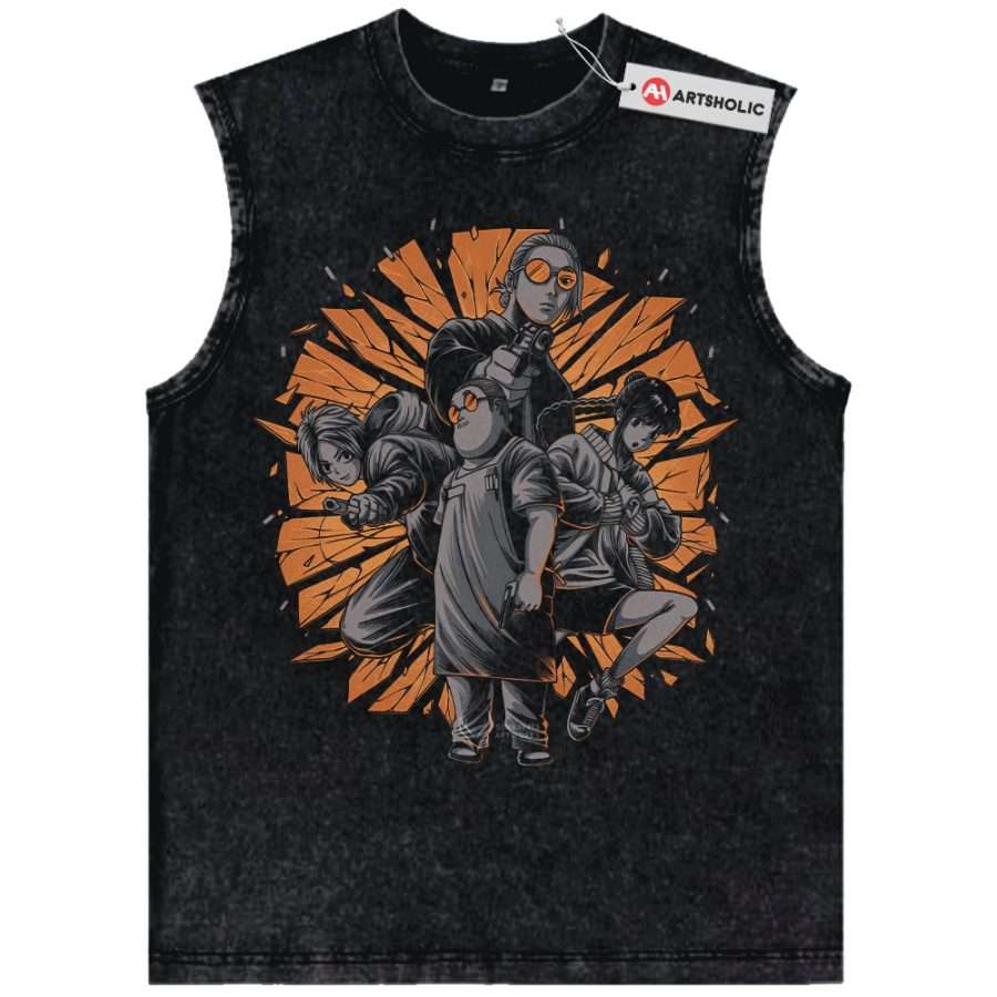 Alternative view of Taro Sakamoto Tank Top, Sakamoto Days Tank Top, Anime Tank Top, Vintage Tank Top