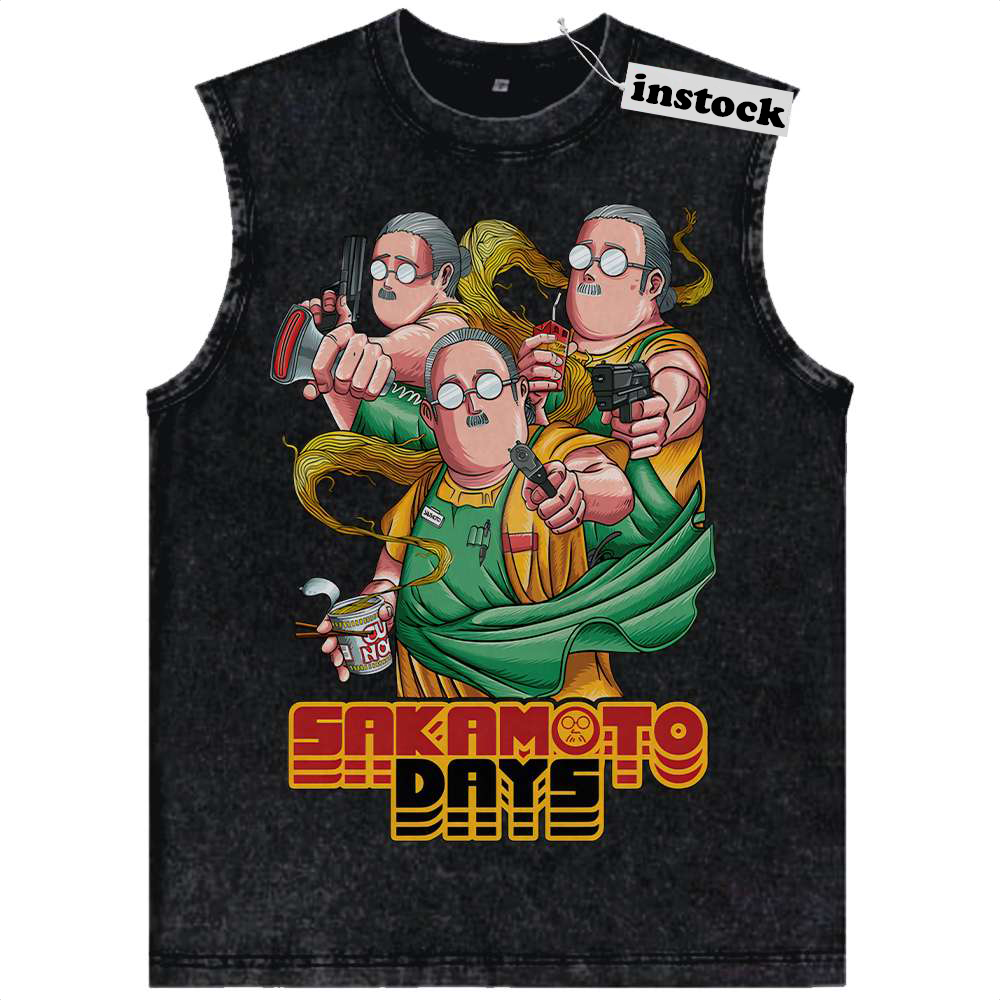 Taro Sakamoto Tank Top, Sakamoto Days Tank Top, Anime Tank Top, Vintage Tank Top