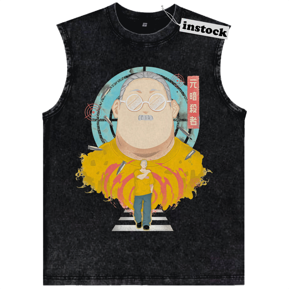 Taro Sakamoto Tank Top, Sakamoto Days Tank Top, Anime Tank Top, Vintage Tank Top