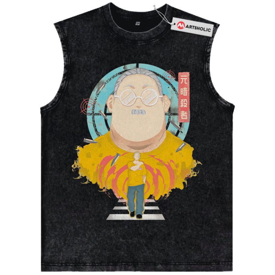 Alternative view of Taro Sakamoto Tank Top, Sakamoto Days Tank Top, Anime Tank Top, Vintage Tank Top