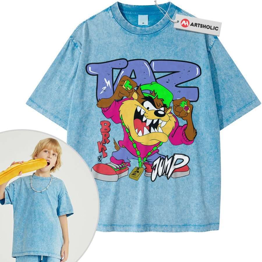 Tasmanian Devil Shirt For Kids, Looney Tunes Shirt For Kids, Cartoon Shirt For Kids, Vintage Tee For Kids - Image 7
