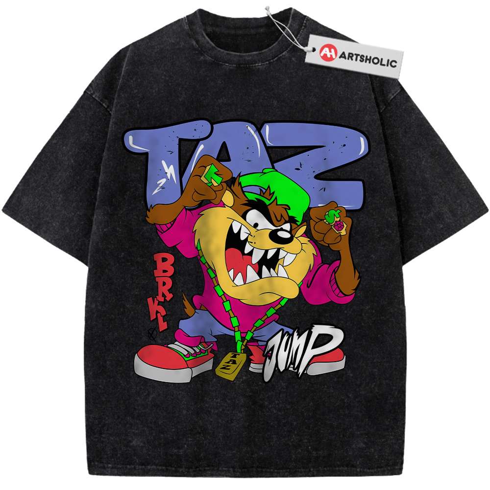 Alternative view of Tasmanian Devil Shirt, Looney Tunes Shirt, Cartoon Shirt, Vintage Tee