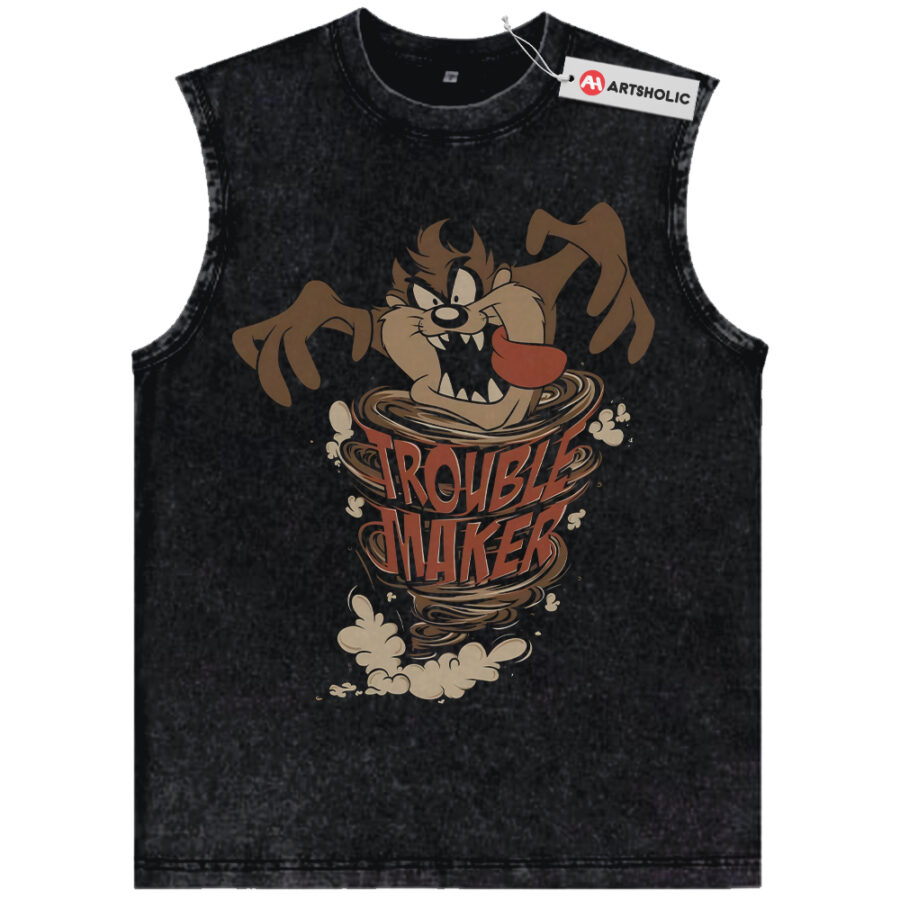 Alternative view of Tasmanian Devil Tank Top, Looney Tunes Tank Top, Animated Tank Top, Vintage Tank Top