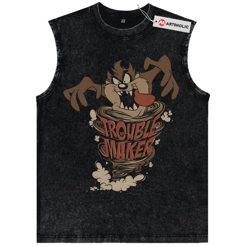 Tasmanian Devil Tank Top, Looney Tunes Tank Top, Animated Tank Top, Vintage Tank Top