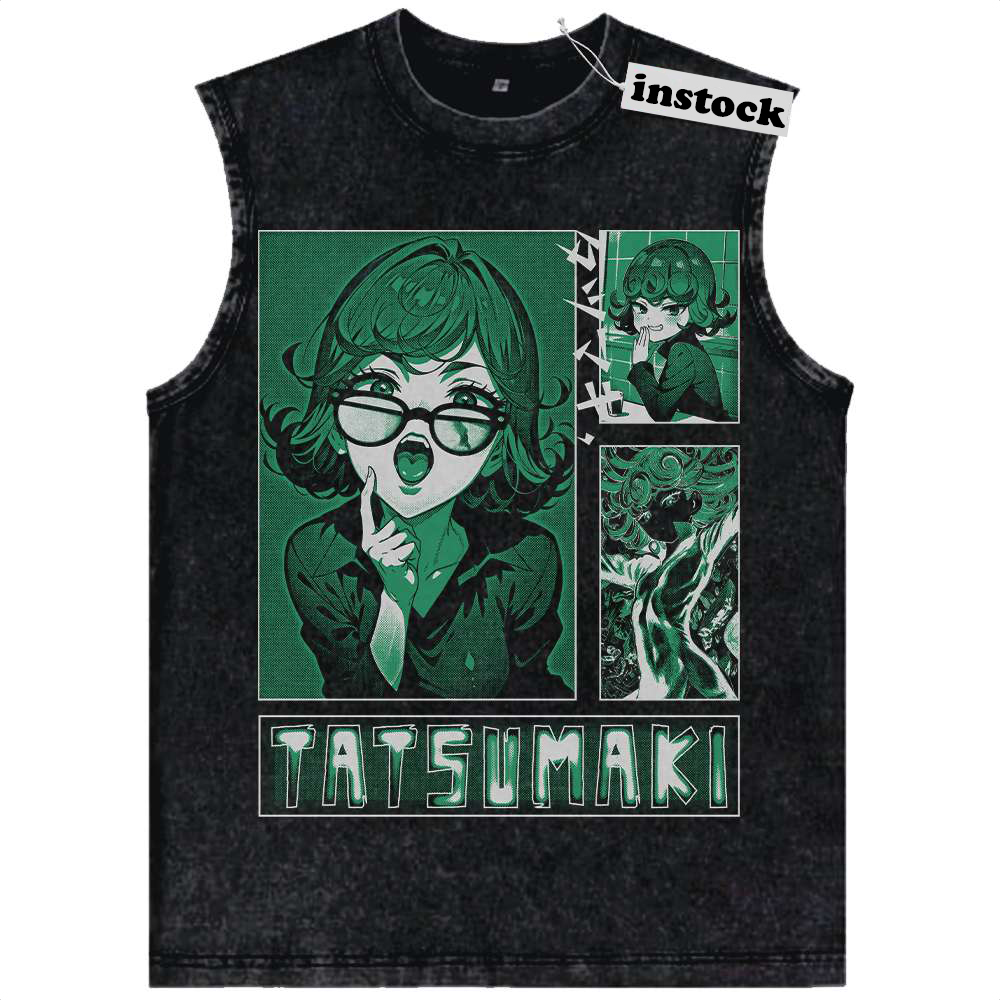Tatsumaki Tank Top, One Punch Man Tank Top, Anime Tank Top, Vintage Tank Top