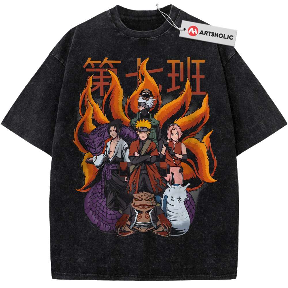 Team 7 - Naruto Shirt, Anime Shirt, Vintage T-Shirt