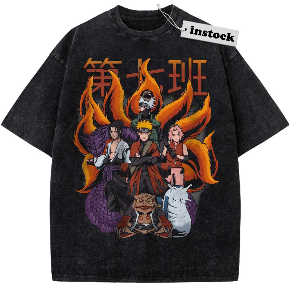 Team 7 - Naruto Shirt, Anime Shirt, Vintage T-Shirt