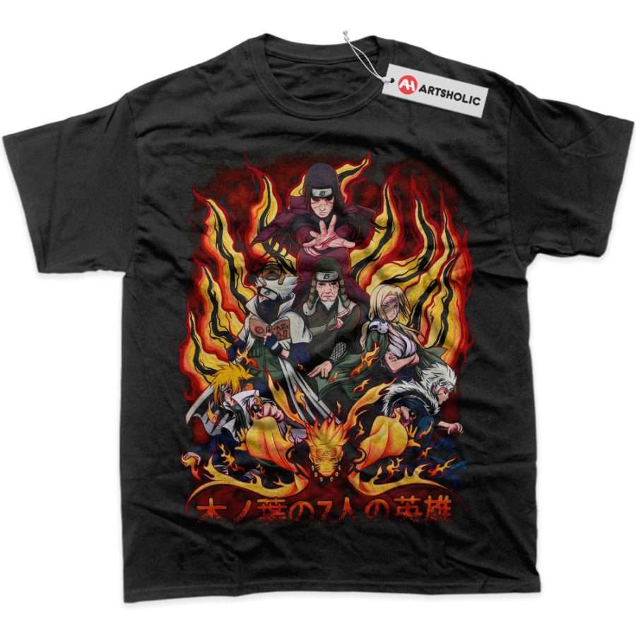 Alternative view of Team Hokage Shirt, Naruto Shirt, Anime Shirt, Graphic T-Shirt