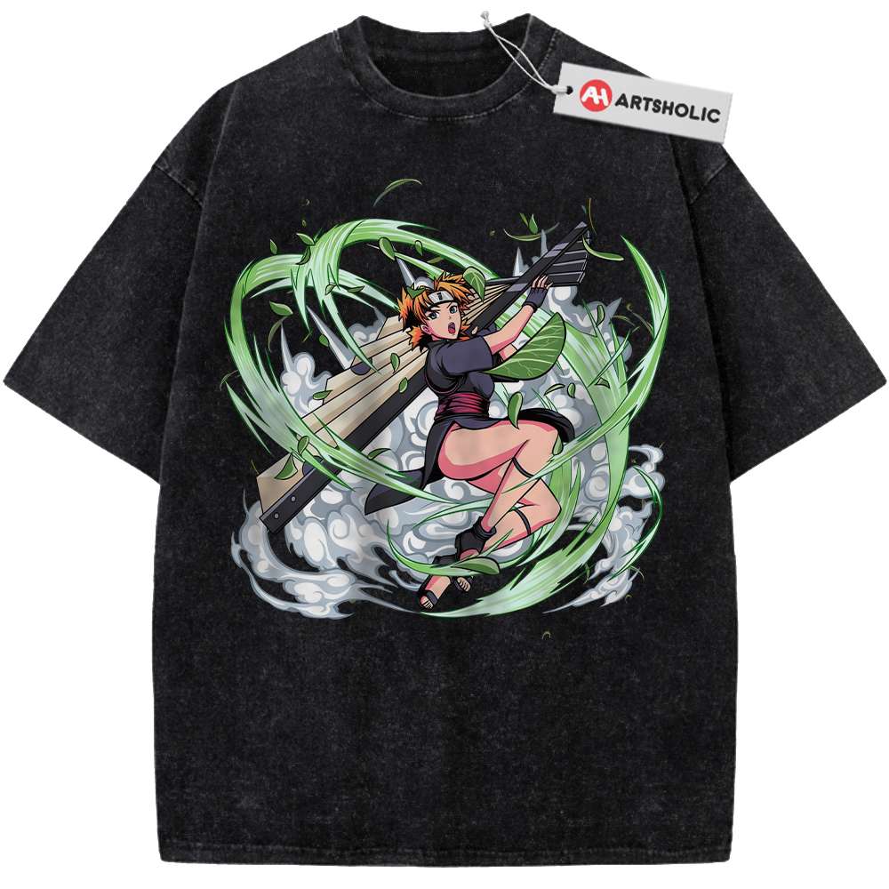 Alternative view of Temari Nara Shirt, Naruto Shirt, Anime Shirt, Vintage T-Shirt