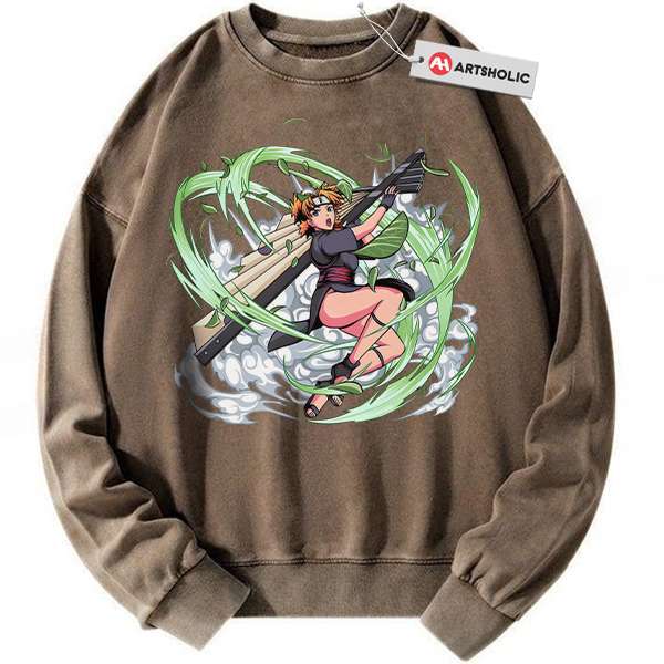 Alternative view of Temari Nara Sweatshirt, Naruto Sweatshirt, Anime Sweatshirt, Vintage Sweatshirt