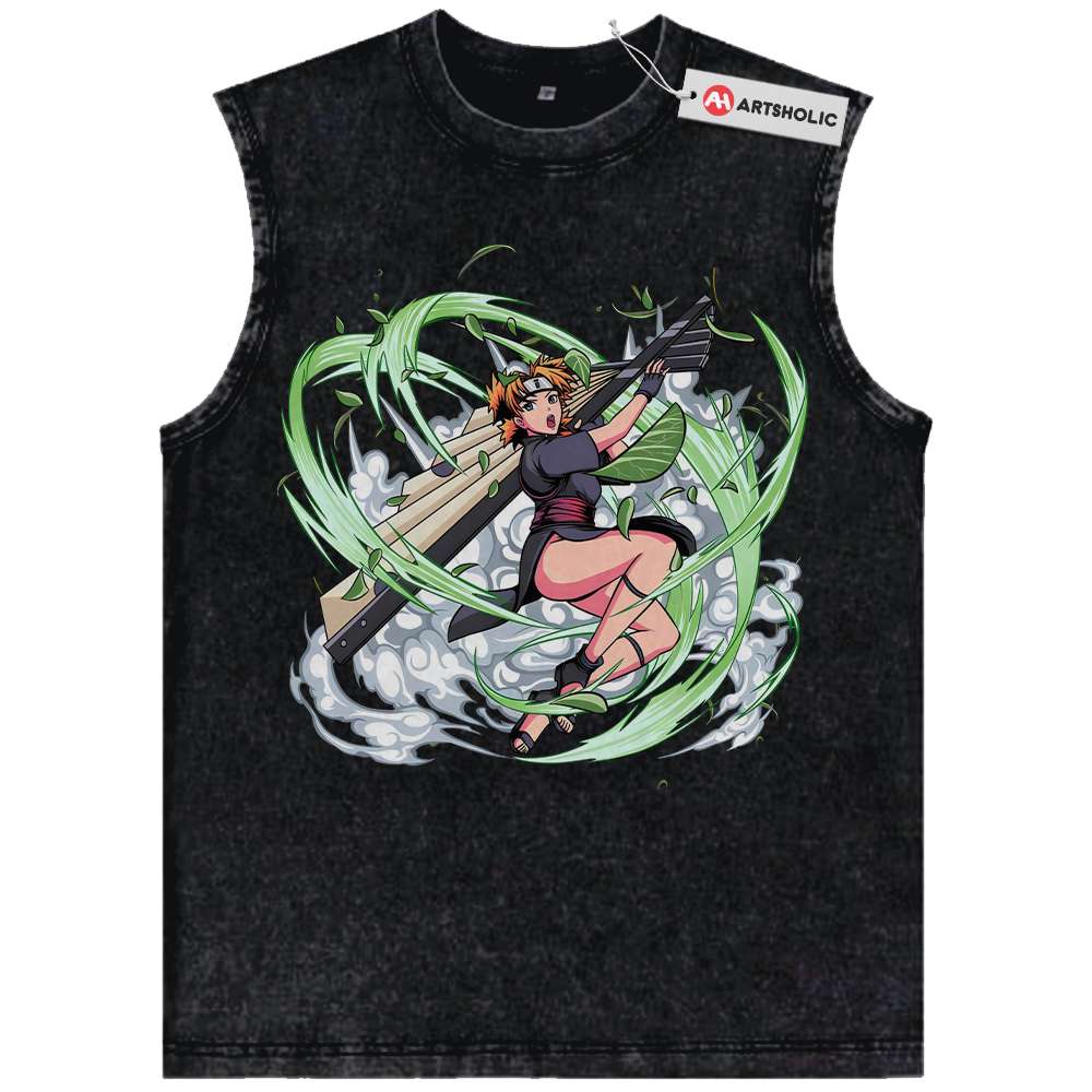Temari Nara Tank Top, Naruto Tank Top, Anime Tank Top, Vintage Tank Top