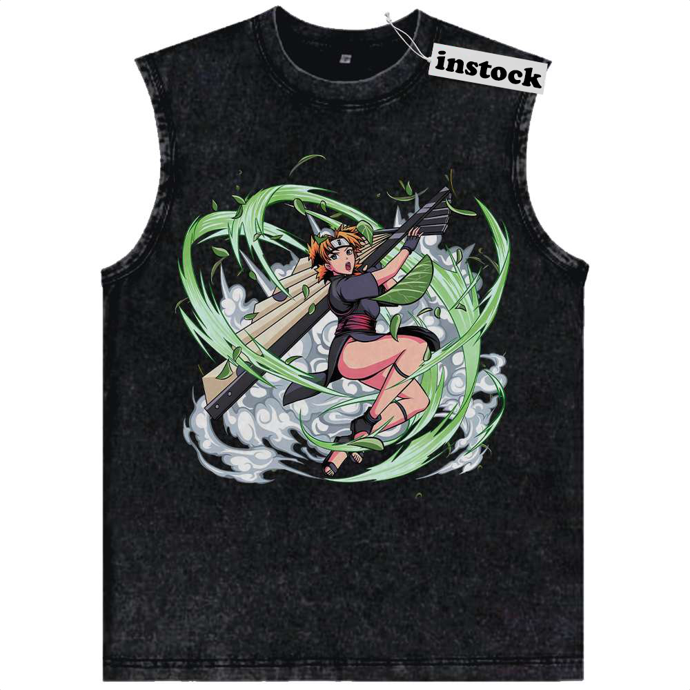 Temari Nara Tank Top, Naruto Tank Top, Anime Tank Top, Vintage Tank Top