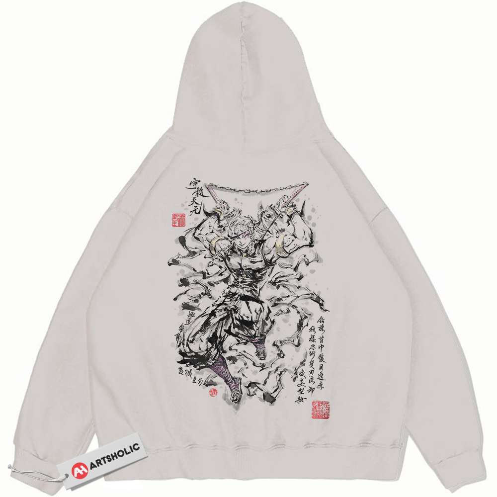 Tengen Uzui Hoodie, Demon Slayer Hoodie, Anime Hoodie, Vintage Hoodie