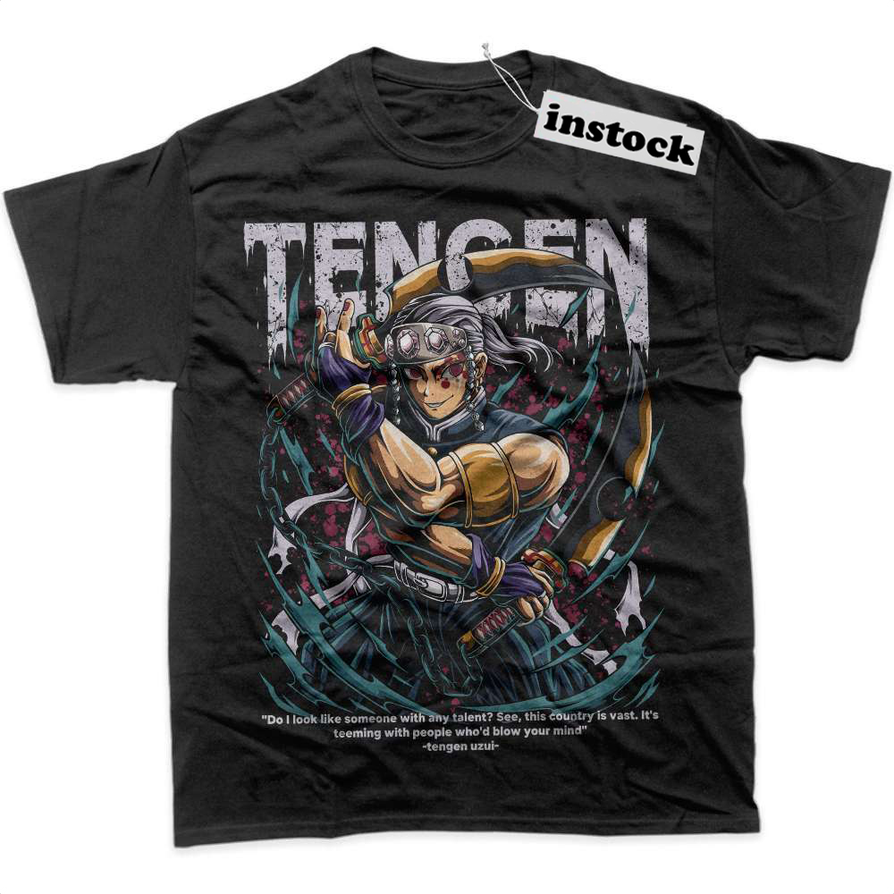 Tengen Uzui Shirt, Demon Slayer Shirt, Anime Shirt, Graphic T-Shirt