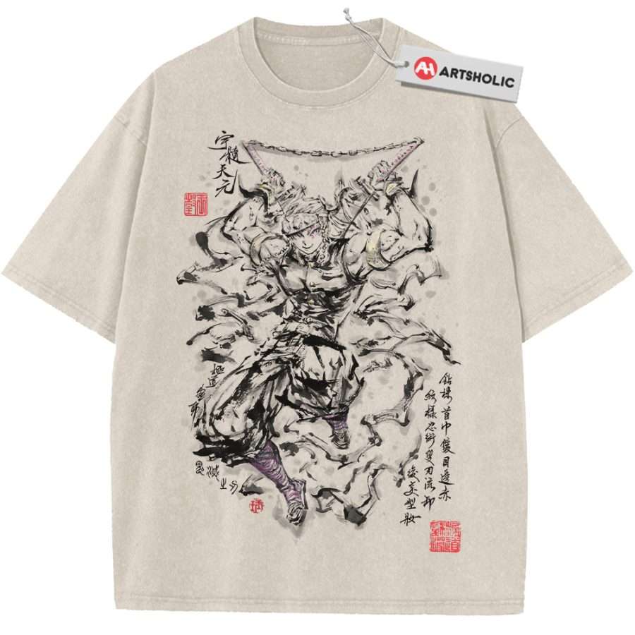 Alternative view of Tengen Uzui Shirt, Demon Slayer Shirt, Anime Shirt, Vintage T-Shirt