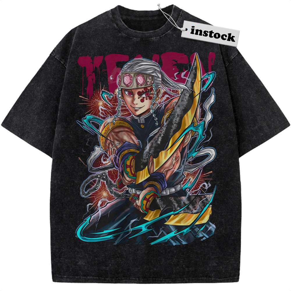 Tengen Uzui Shirt, Demon Slayer Shirt, Anime Shirt, Vintage T-Shirt