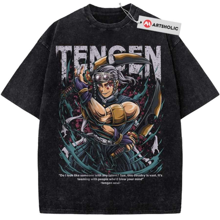 Alternative view of Tengen Uzui Shirt, Demon Slayer Shirt, Anime Shirt, Vintage T-Shirt