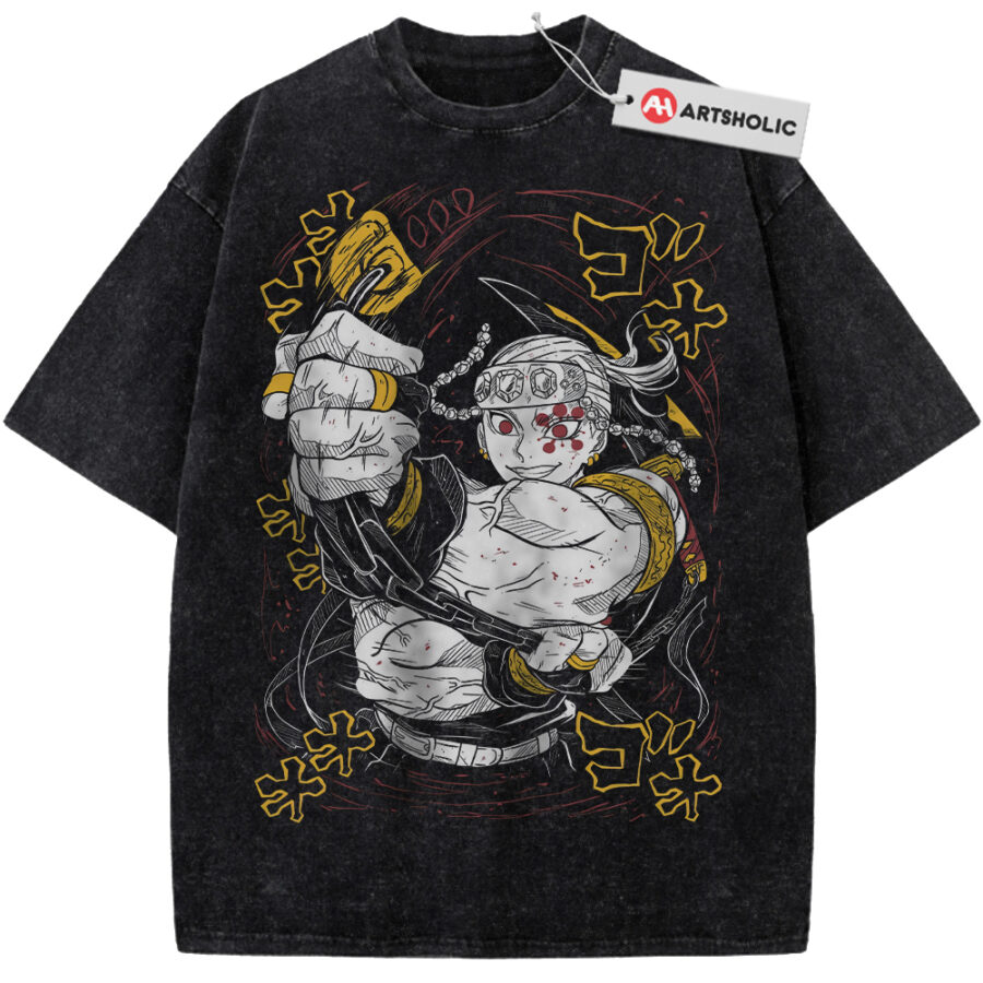 Alternative view of Tengen Uzui Shirt, Demon Slayer Shirt, Anime Shirt, Vintage T-Shirt