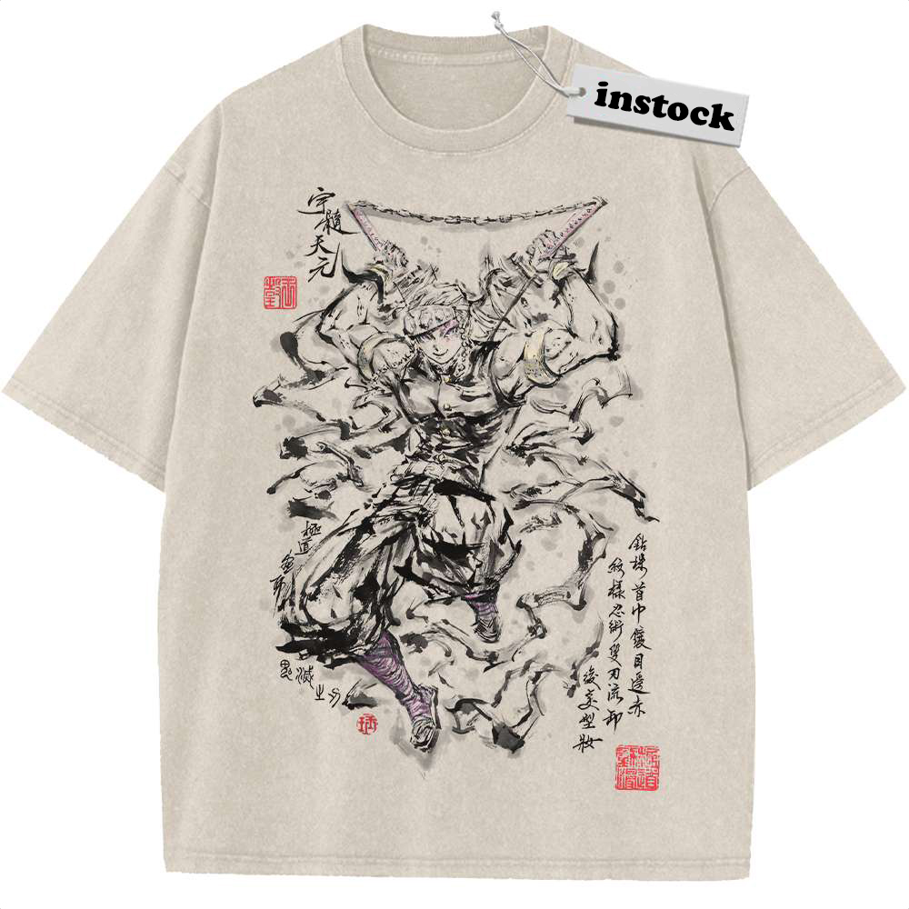 Tengen Uzui Shirt, Demon Slayer Shirt, Anime Shirt, Vintage T-Shirt