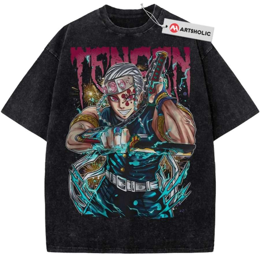 Alternative view of Tengen Uzui Shirt, Demon Slayer Shirt, Anime Shirt, Vintage Tee
