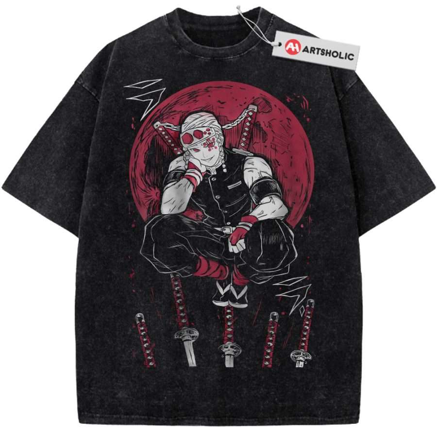 Alternative view of Tengen Uzui Shirt, Demon Slayer Shirt, Anime Shirt, Vintage Tee