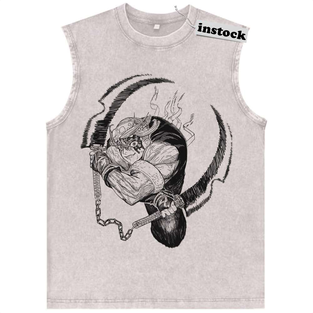Tengen Uzui Tank Top, Demon Slayer Tank Top, Anime Tank Top, Vintage Tank Top