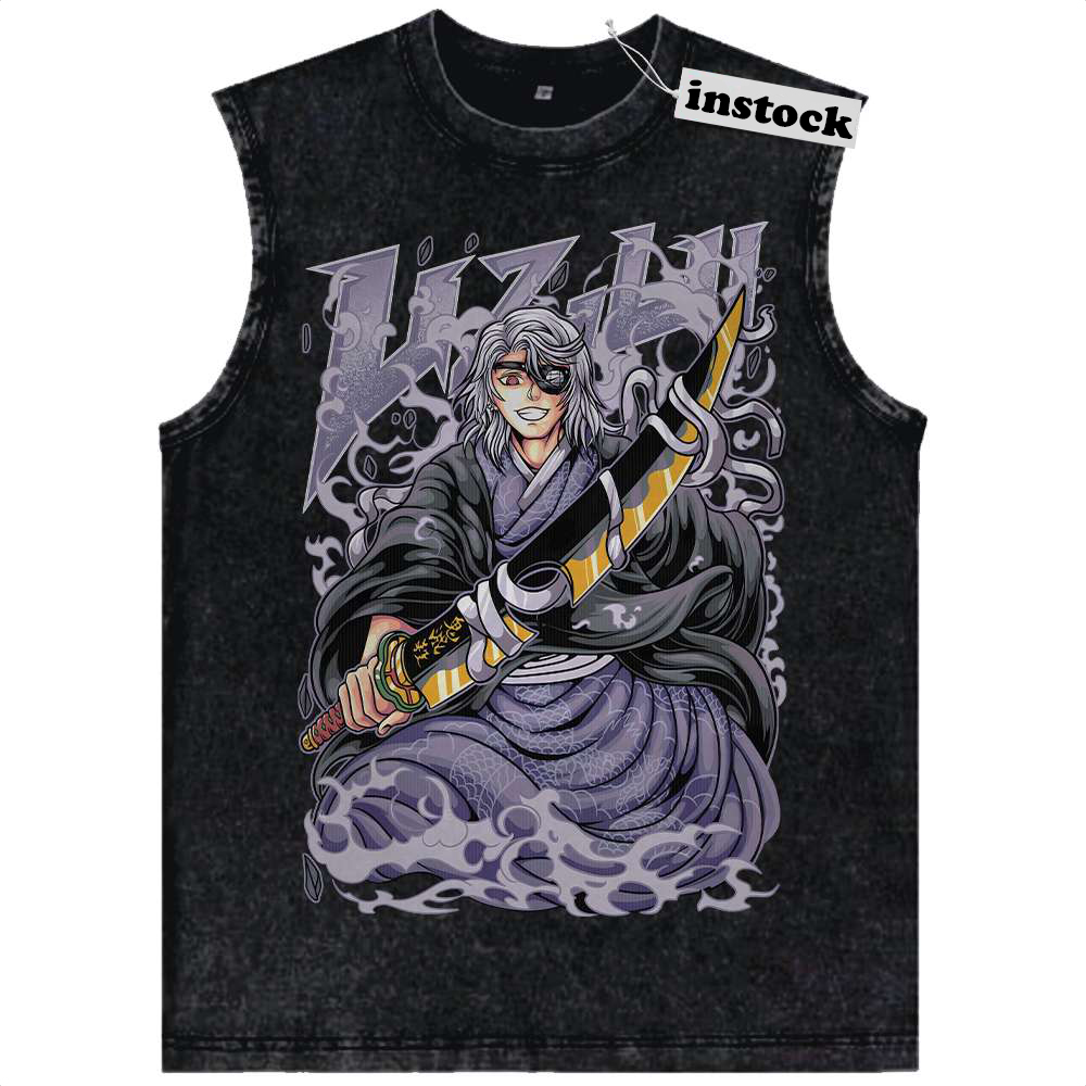 Tengen Uzui Tank Top, Demon Slayer Tank Top, Anime Tank Top, Vintage Tank Top