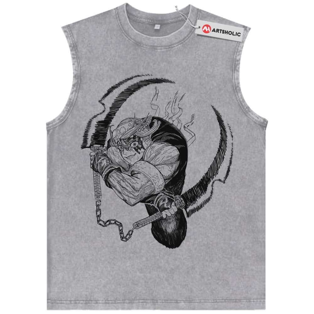 Alternative view of Tengen Uzui Tank Top, Demon Slayer Tank Top, Anime Tank Top, Vintage Tank Top