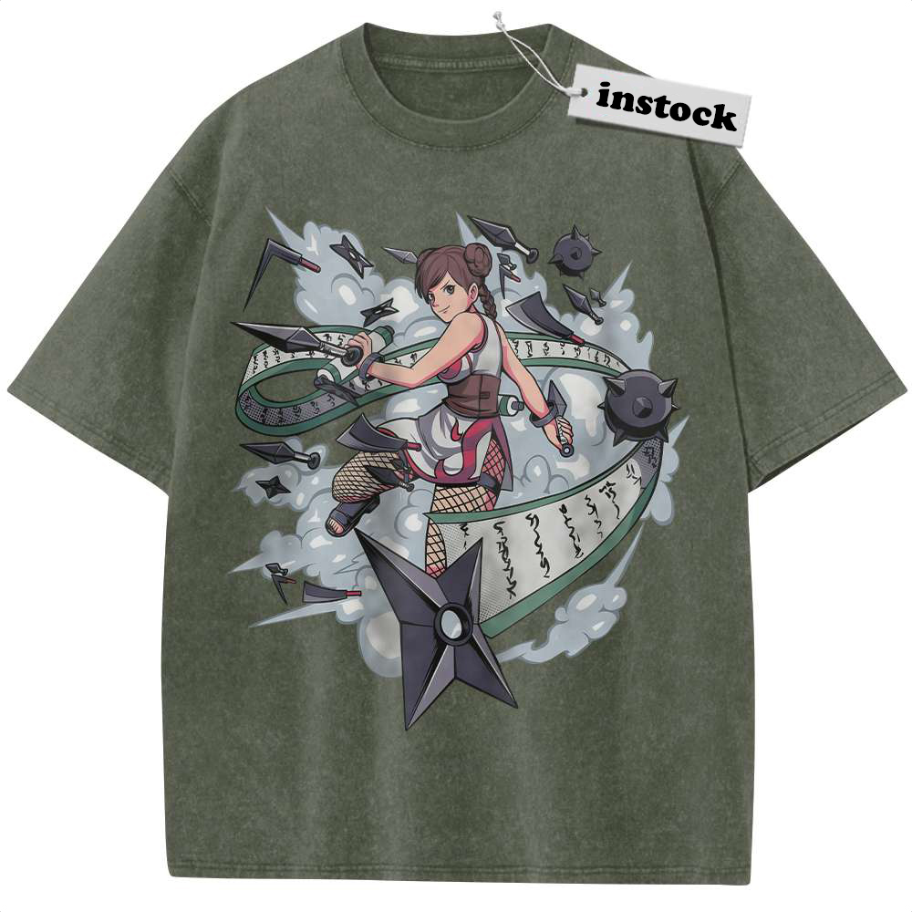 Tenten Shirt, Naruto Shirt, Anime Shirt, Vintage Tee