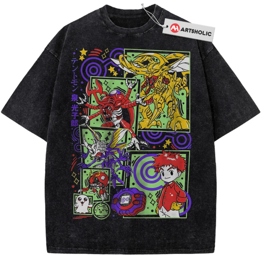Alternative view of Tentomon Shirt, Kabuterimon Shirt, AtlurKabuterimon Shirt, Digimon Shirt, Anime Shirt, Vintage T-Shirt