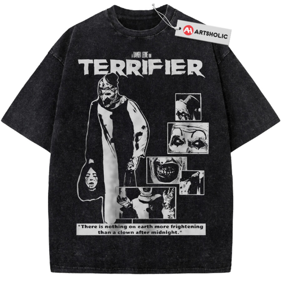Alternative view of Terrifier Shirt, Halloween Shirt, Horror Movie Shirt, Vintage T-Shirt