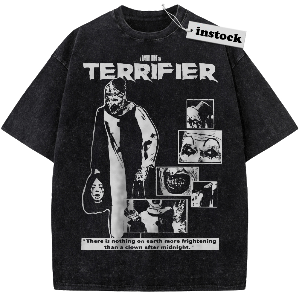 Terrifier Shirt, Halloween Shirt, Horror Movie Shirt, Vintage T-Shirt