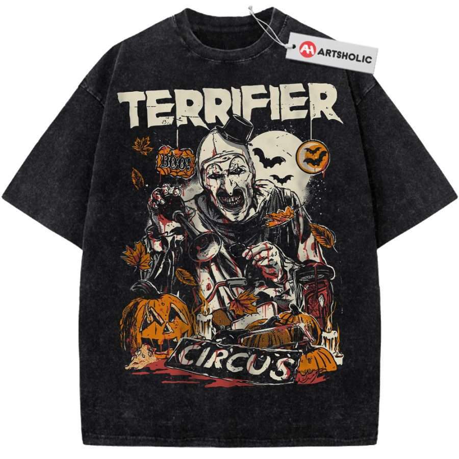 Alternative view of Terrifier Shirt, Halloween Shirt, Horror Shirt, Vintage T-Shirt