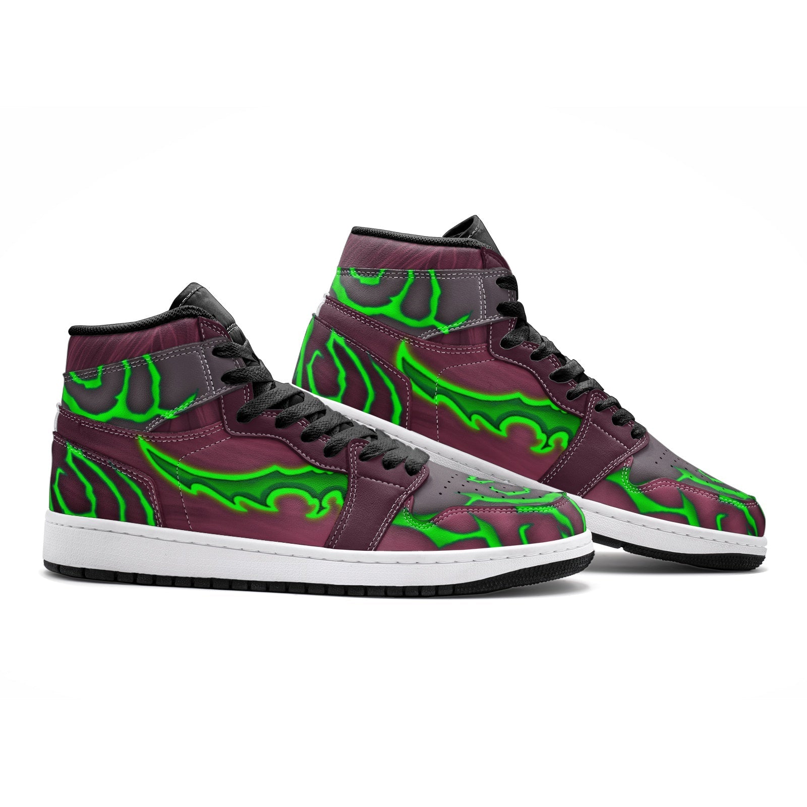 Terrorblade the Soul Keeper Dota 1 Custom Sneaker Mid 1 Basketball Shoes - Otaku Hall