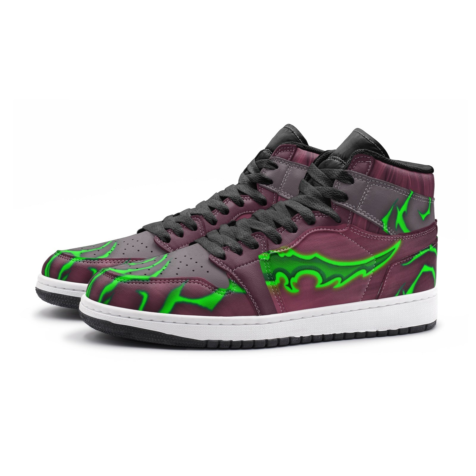 Alternative view of Terrorblade the Soul Keeper Dota 1 Custom Sneaker Mid 1 Basketball Shoes - Otaku Hall