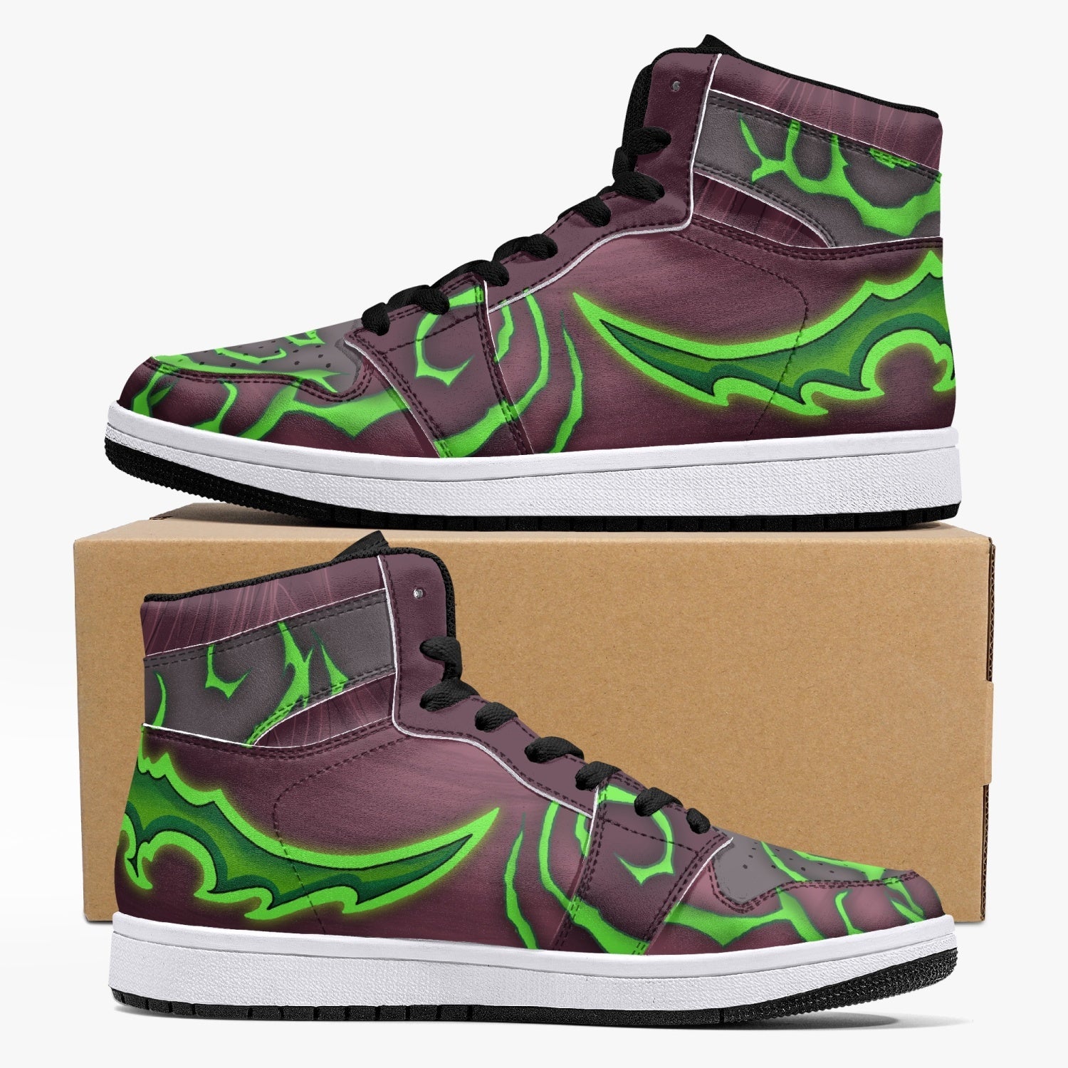 Terrorblade the Soul Keeper Dota 1 Custom Sneaker Mid 1 Basketball Shoes - Otaku Hall