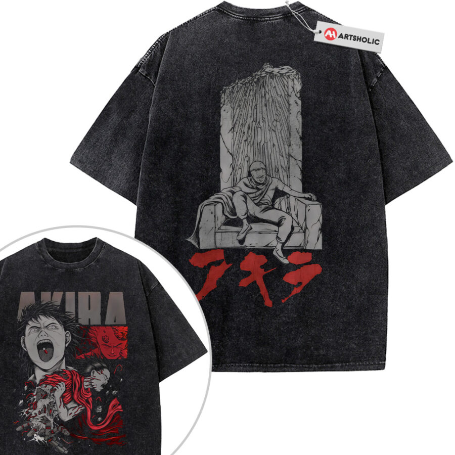 Alternative view of Tetsuo Shima Shirt, Akira Shirt, Anime Shirt, Vintage T-Shirt 2-Sided