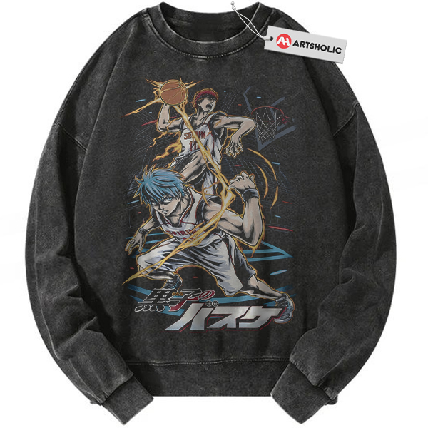 Tetsuya Kuroko Sweatshirt, Taiga Kagami Sweatshirt, Kuroko's Basketball Sweatshirt, Anime Sweatshirt, Vintage Sweatshirt