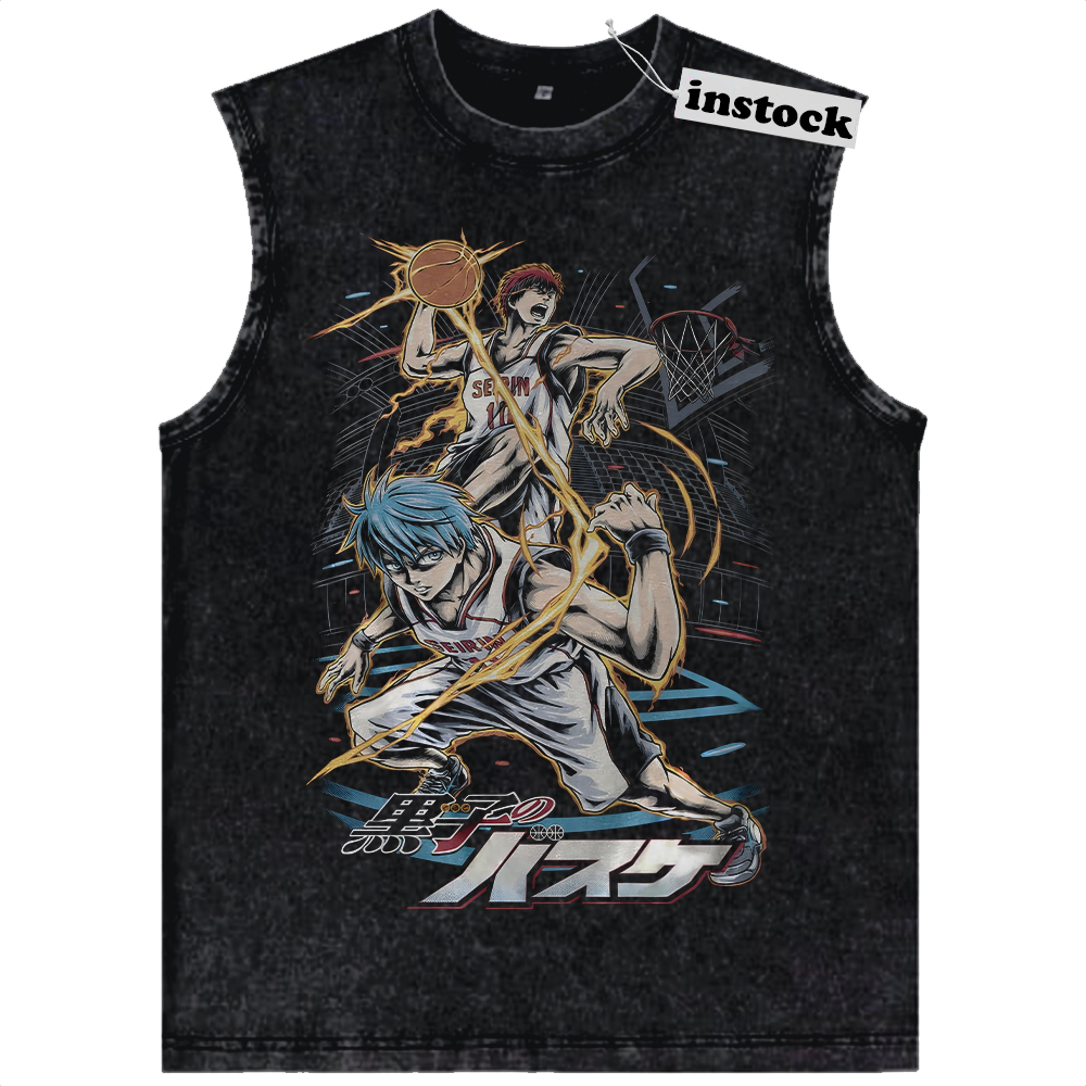 Tetsuya Kuroko Tank Top, Taiga Kagami Tank Top, Kuroko's Basketball Tank Top, Anime Tank Top, Vintage Tank Top