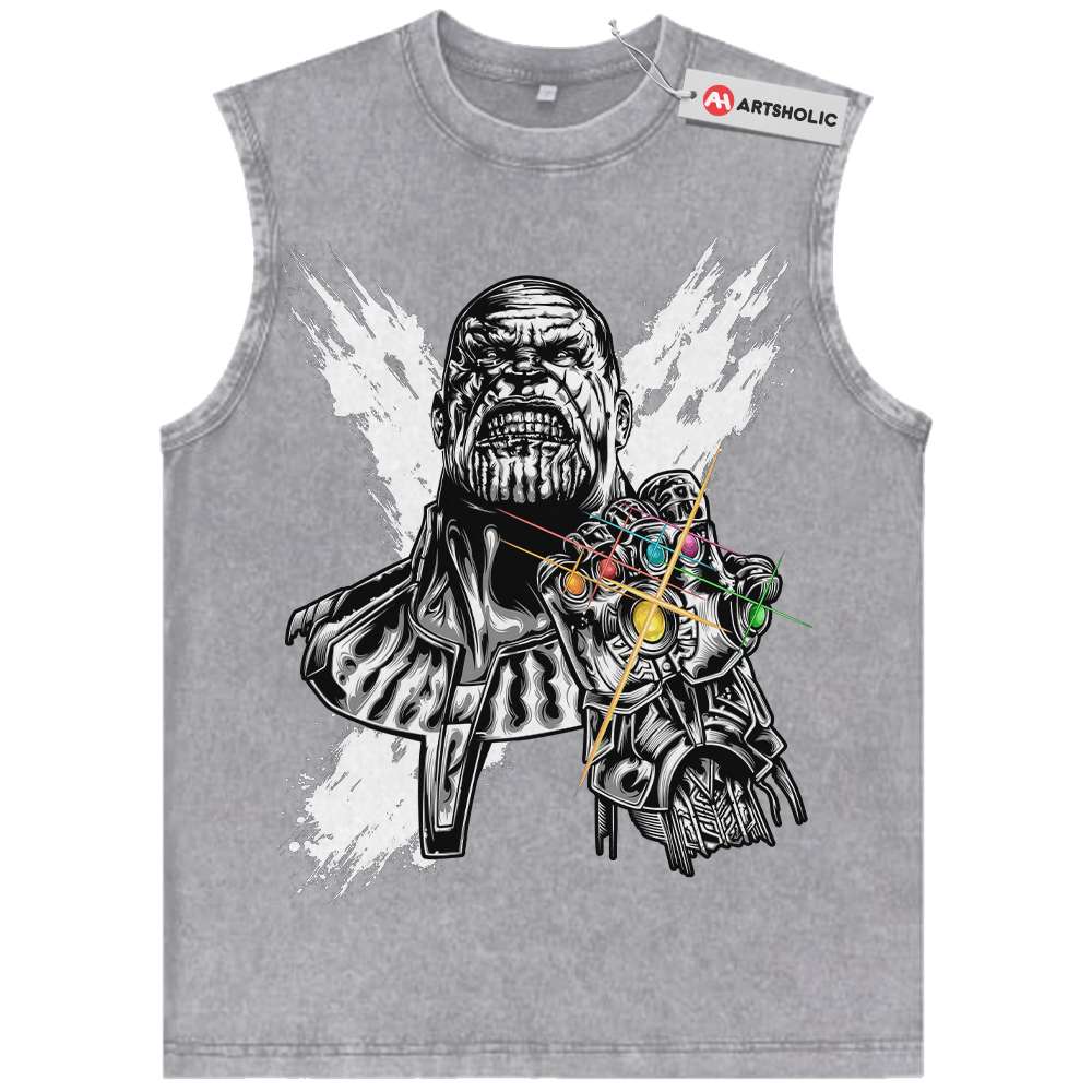 Alternative view of Thanos Tank Top, Marvel Comics Tank Top, Vintage Tank Top